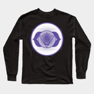 Open up your Third-Eye Chakra- Deep Purple Long Sleeve T-Shirt